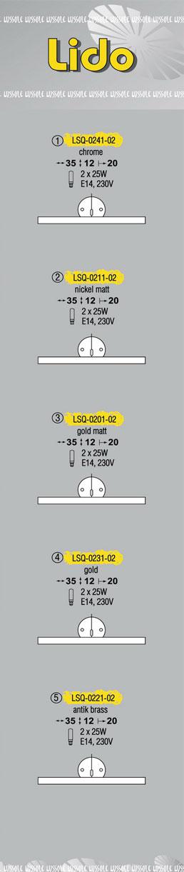 Технические характеристики светильника Lido LSQ-0241-02