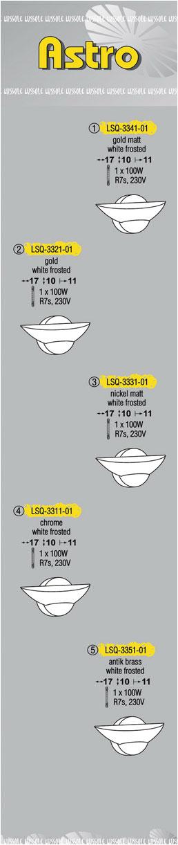 Технические характеристики светильника Astro LSQ-3311-01