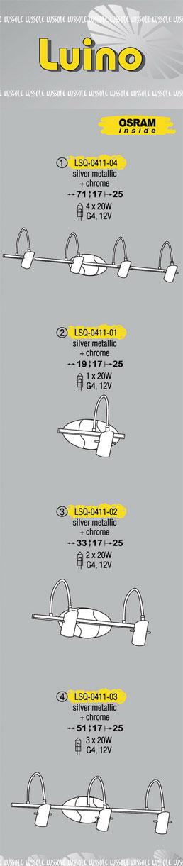 Технические характеристики светильника Luino LSQ-0411-03