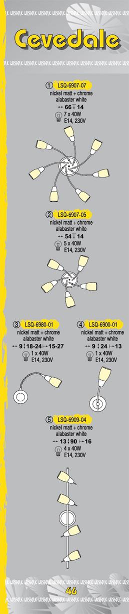 Технические характеристики светильника Cevedale LSQ-6907-05