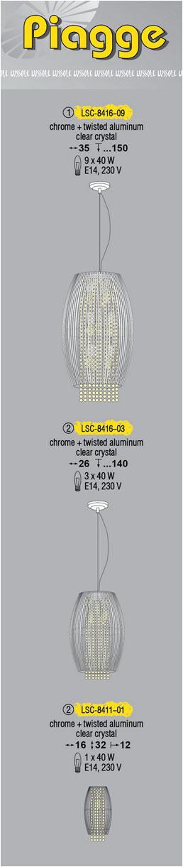 Технические характеристики светильника Piagge LSC-8416-03
