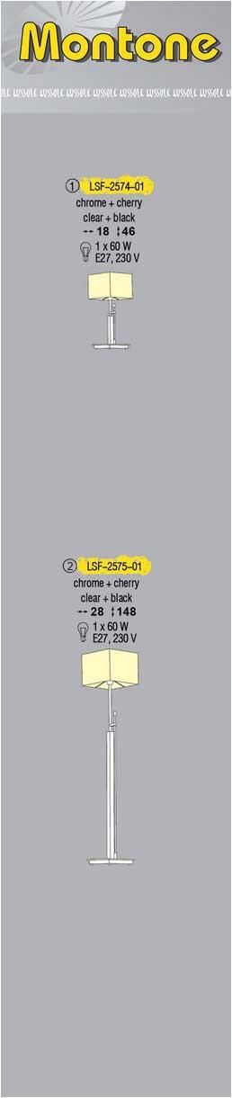Технические характеристики светильника Montone LSF-2575-01