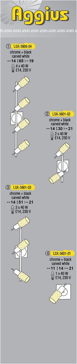 Технические характеристики светильника Aggius LSX-5601-03