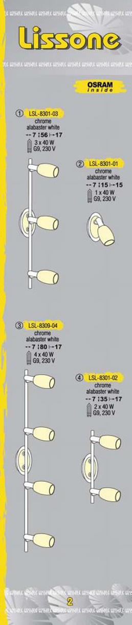 Технические характеристики светильника Lissone LSL-8301-03
