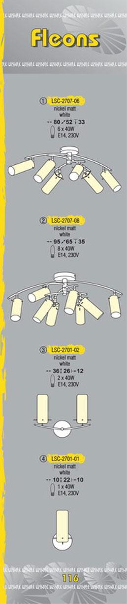 Технические характеристики светильника Fleons LSC-2707-06